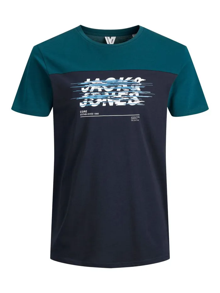 Tshirts JACK and JONES Mens CREW NECK TSHIRT Blue Sailor Blue Cheap On Sale
