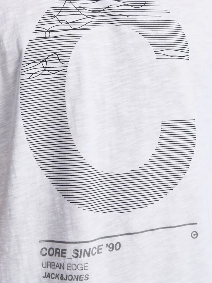 Tshirts JACK and JONES Mens LOGO PRINT TSHIRT White White Online