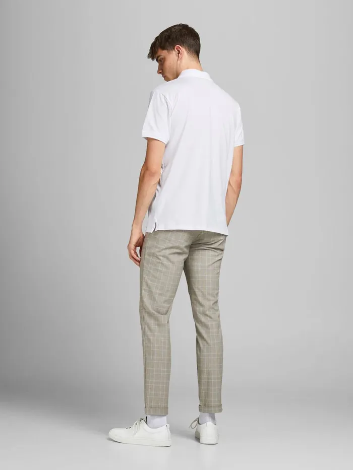 Tshirts JACK and JONES Mens ORGANIC COTTON POLO SHIRT White White Online