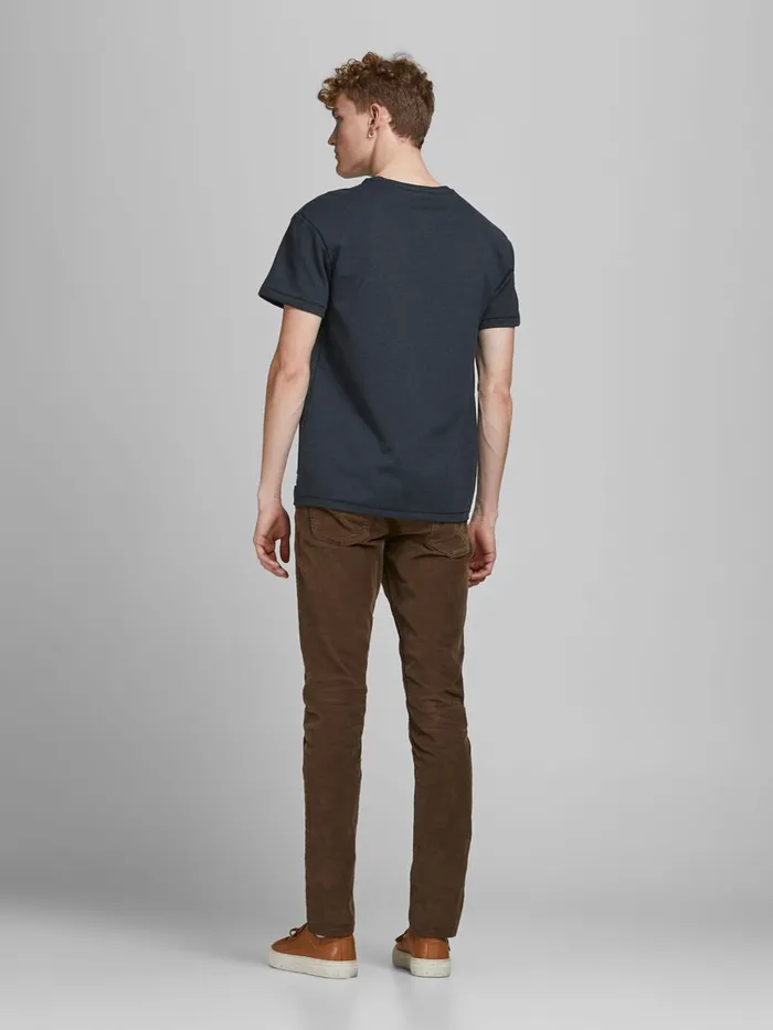 Tshirts JACK and JONES Mens RELAXED FIT LOOPBACK TSHIRT Blue Ombre Blue For Sale