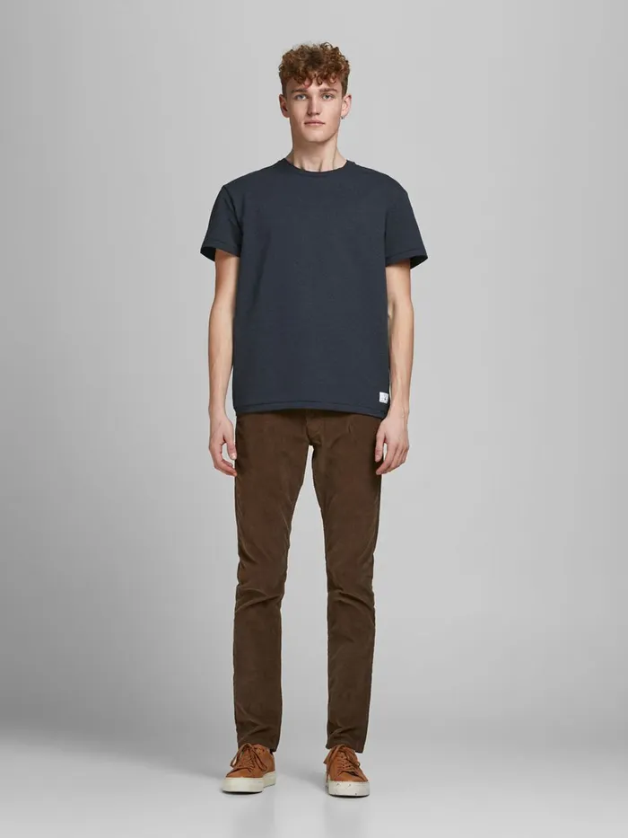 Tshirts JACK and JONES Mens RELAXED FIT LOOPBACK TSHIRT Blue Ombre Blue For Sale