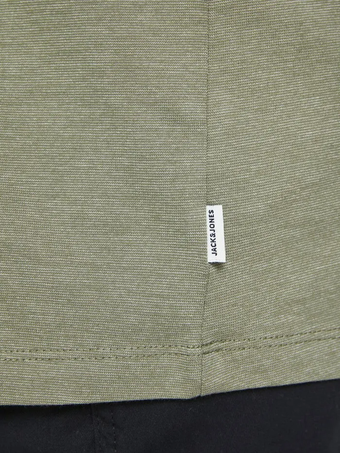 Tshirts JACK and JONES Mens SINGLE JERSEY PLUS SIZE POLO Green Deep Lichen Green Gift 4 You