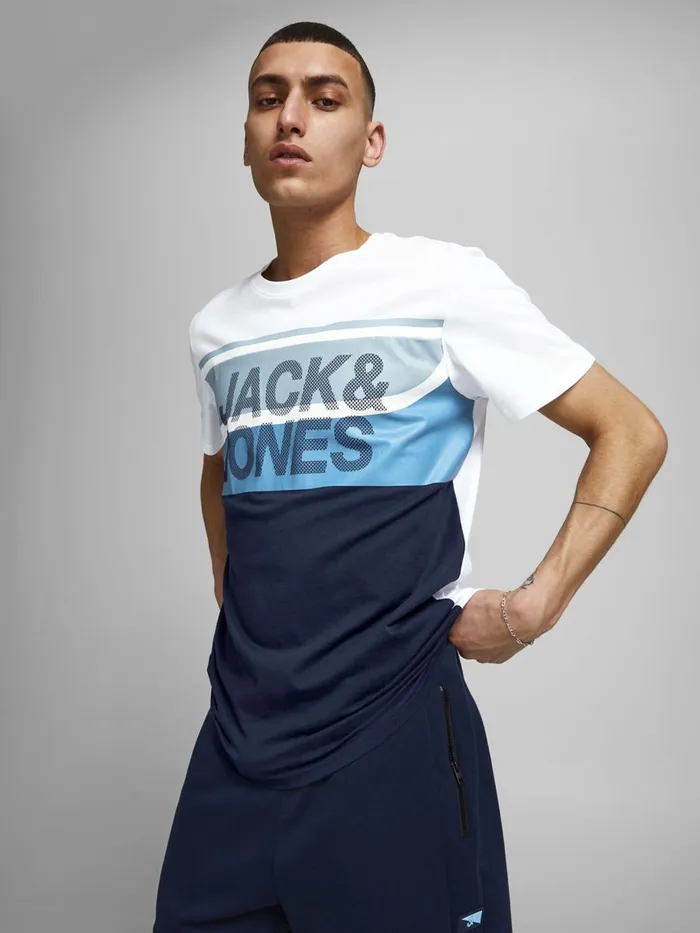 Tshirts JACK and JONES Mens SLIM FIT CREW NECK TSHIRT Blue Navy Blazer Gift 4 You