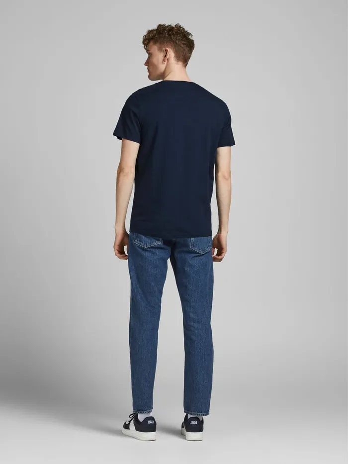 Tshirts JACK and JONES Mens SUMMER SKULL PRINT TSHIRT Blue Navy Blazer On Sale