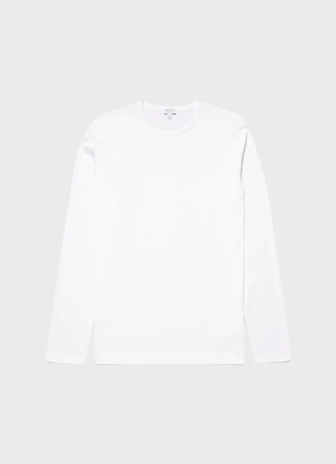 Tshirts Long Sleeve Classic Tshirt White ussunspel Men