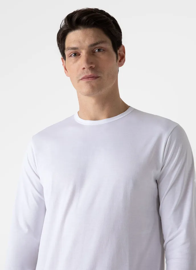 Tshirts Long Sleeve Classic Tshirt White ussunspel Men Tshirts Long Sleeve Classic Tshirt White ussunspel Men