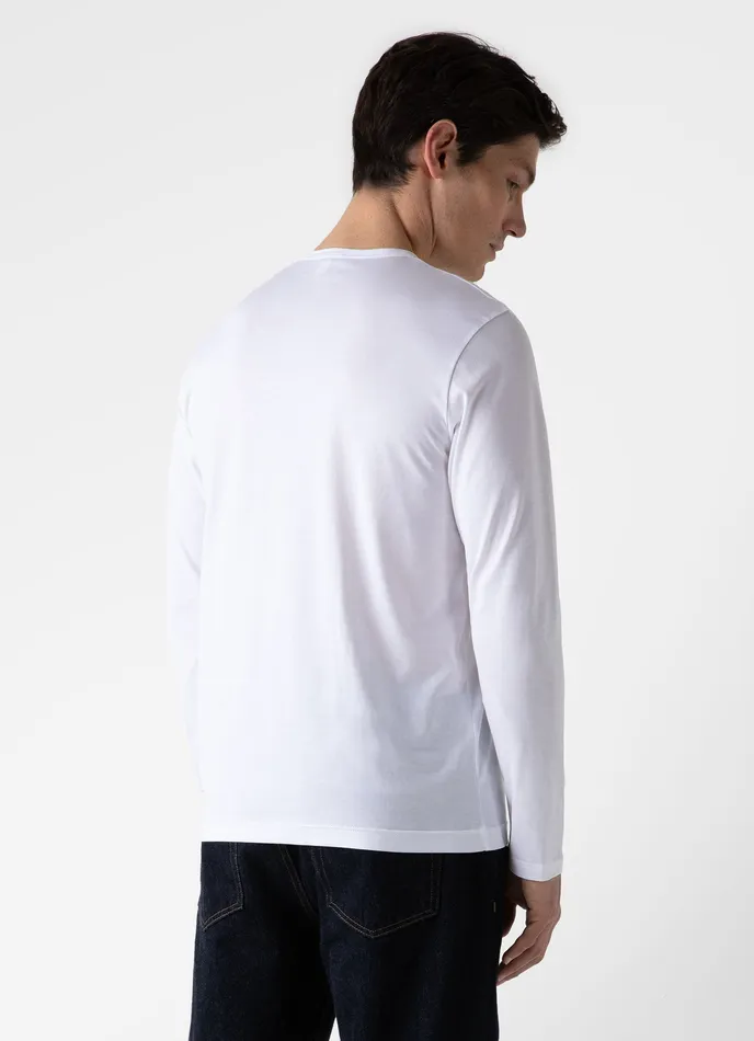 Tshirts Long Sleeve Classic Tshirt White ussunspel Men Tshirts Long Sleeve Classic Tshirt White ussunspel Men