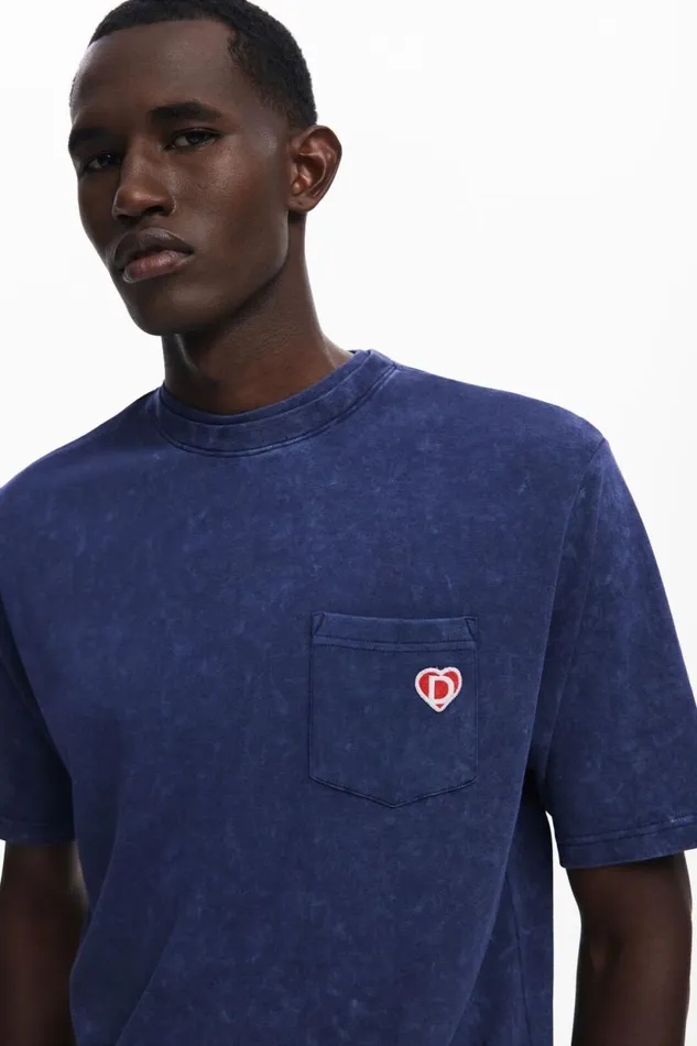 Tshirts Men Desigual Tshirt Blue