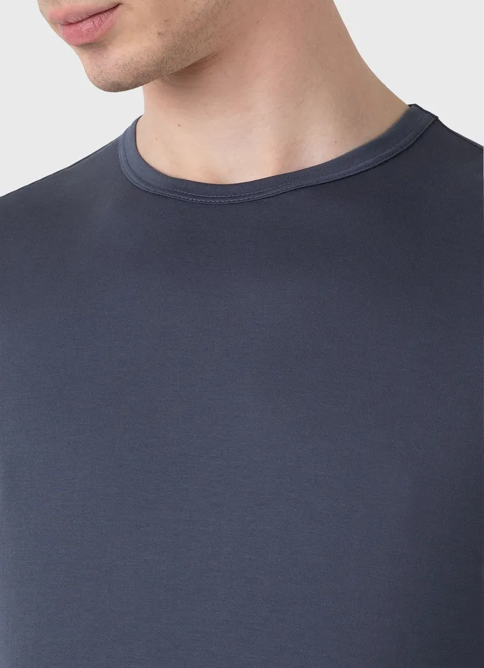 Tshirts Men ussunspel Long Sleeve Classic Tshirt Slate Blue Tshirts Men ussunspel Long Sleeve Classic Tshirt Slate Blue