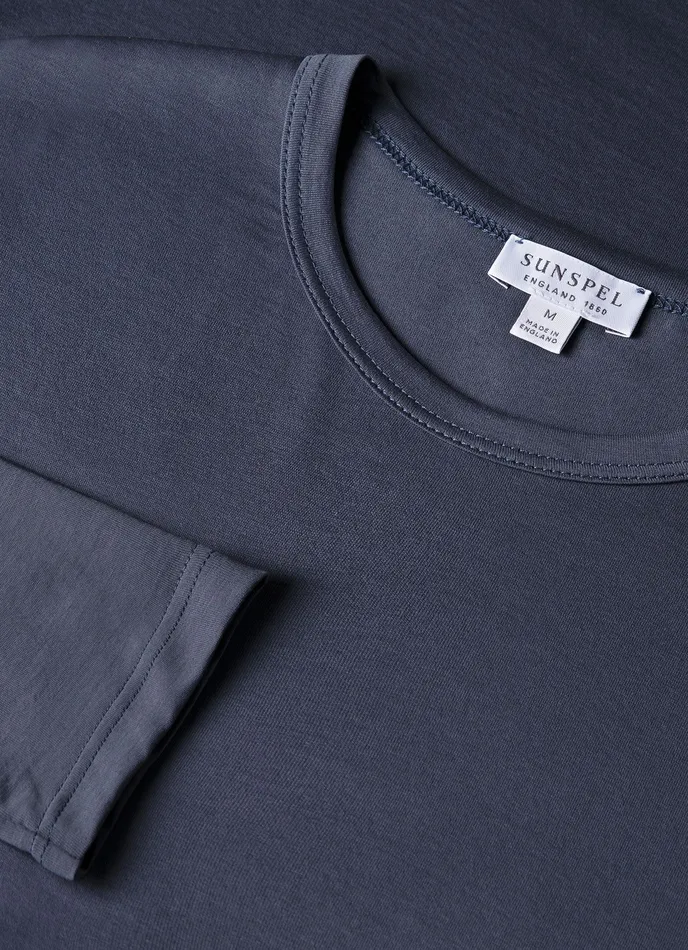 Tshirts Men ussunspel Long Sleeve Classic Tshirt Slate Blue Tshirts Men ussunspel Long Sleeve Classic Tshirt Slate Blue