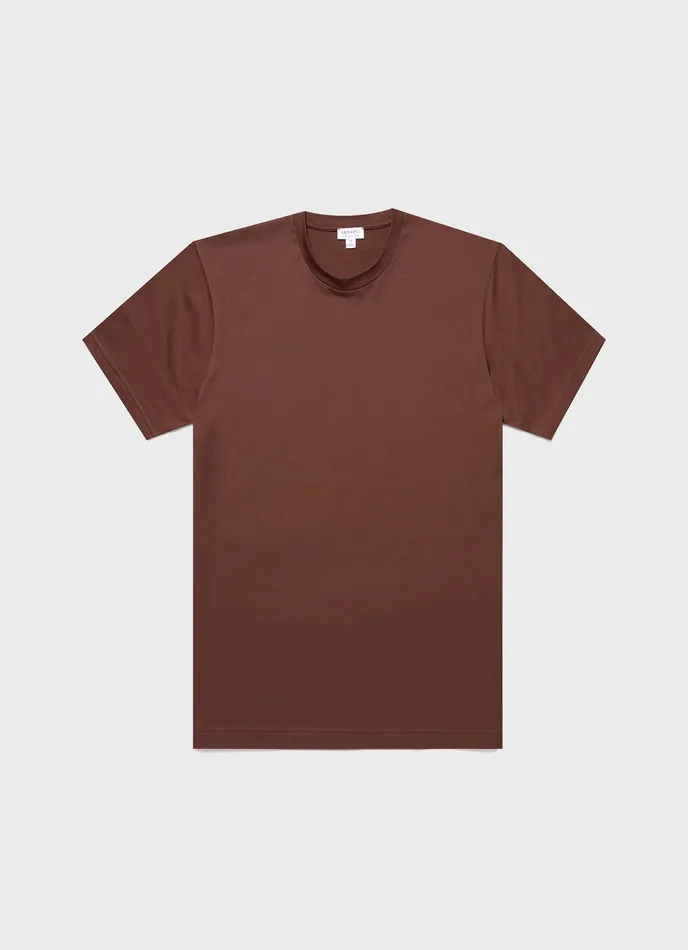 Tshirts Riviera Midweight Tshirt Cocoa Brown 8211 ussunspel Men