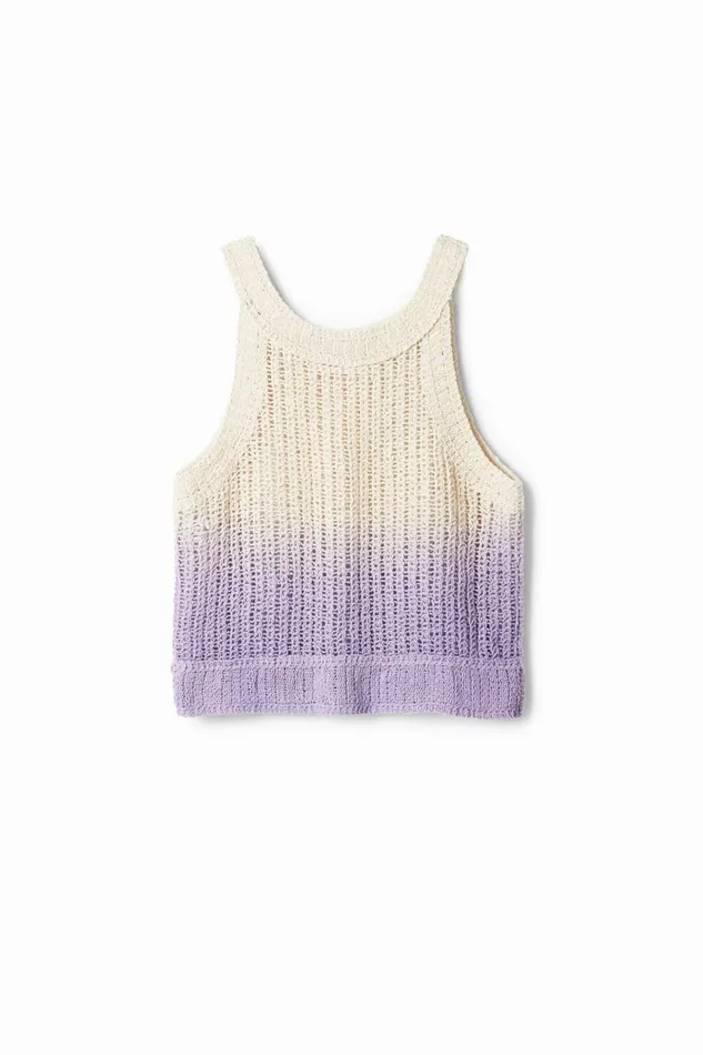 TShirts Women Desigual Dgrad Tricot Top Materialfinishes
