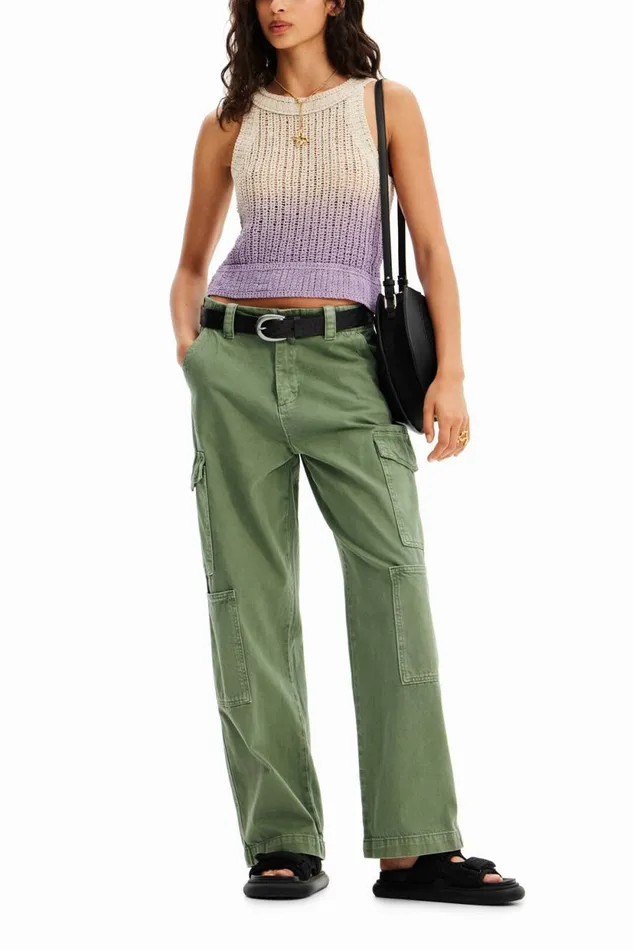 TShirts Women Desigual Dgrad Tricot Top Materialfinishes