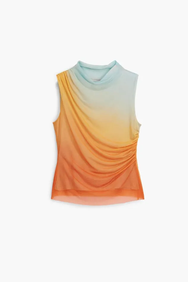 TShirts Women Desigual Ombre Effect Tshirt Orange