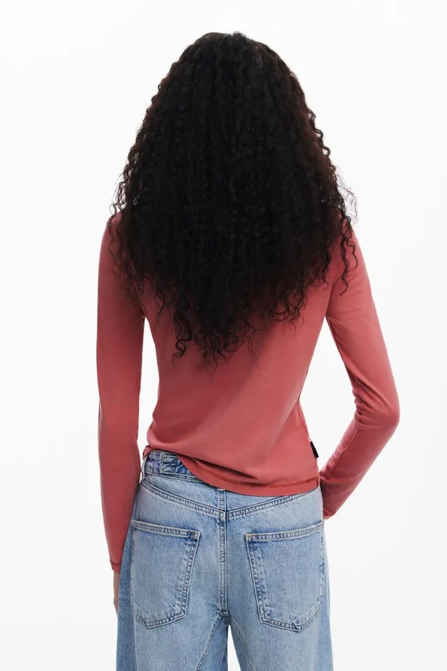 TShirts Women Desigual Tshirt I Love Desigual Red