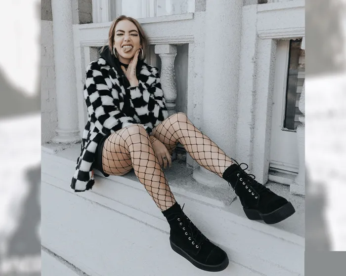 TUK Shoes Boots Men Black Suede Combat Creeper Boots 8211 TUK Shoes
