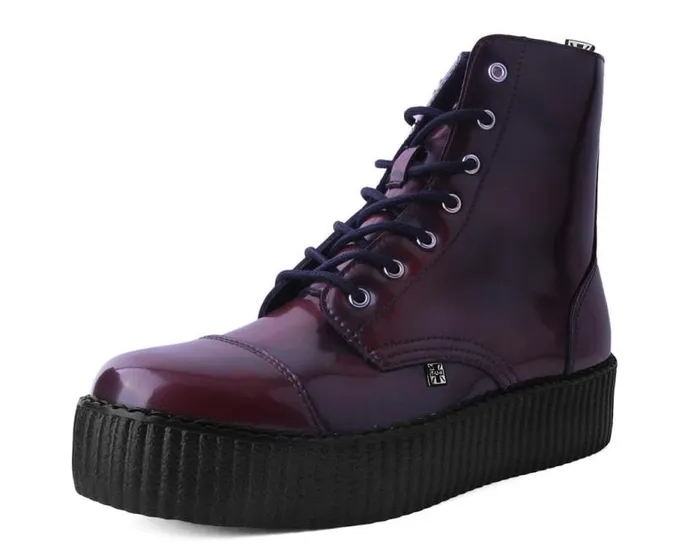TUK Shoes Boots Men Burgundy Rub Off TUKskin 7Eye Boot