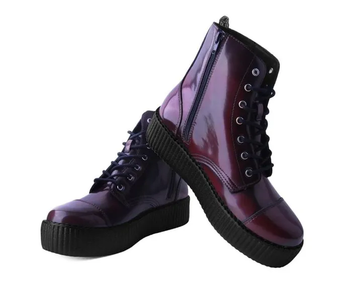 TUK Shoes Boots Men Burgundy Rub Off TUKskin 7Eye Boot TUK Shoes Boots Men Burgundy Rub Off TUKskin 7Eye Boot