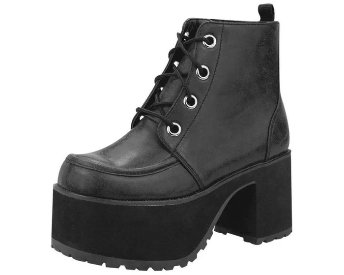 TUK Shoes Boots Women Distressed Ankle Nosebleed Boot TUK Shoes