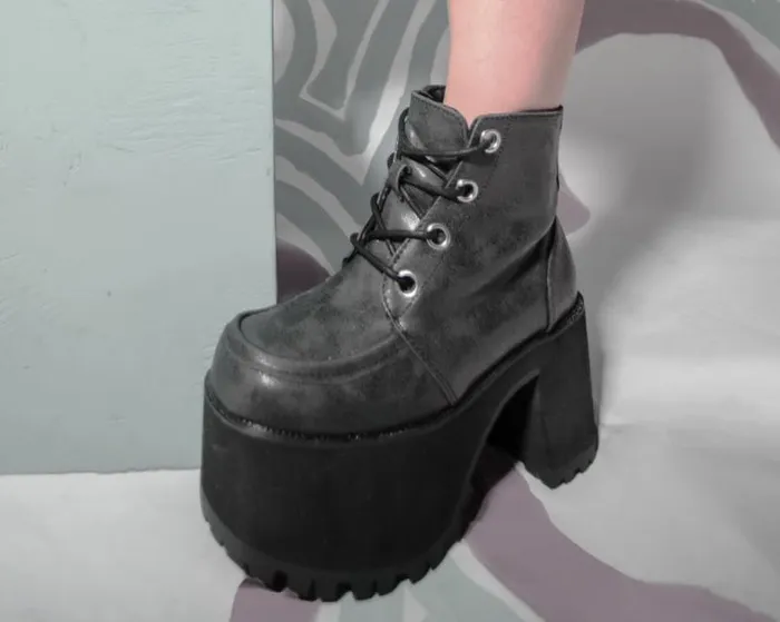 TUK Shoes Boots Women Distressed Ankle Nosebleed Boot TUK Shoes TUK Shoes Boots Women Distressed Ankle Nosebleed Boot TUK Shoes