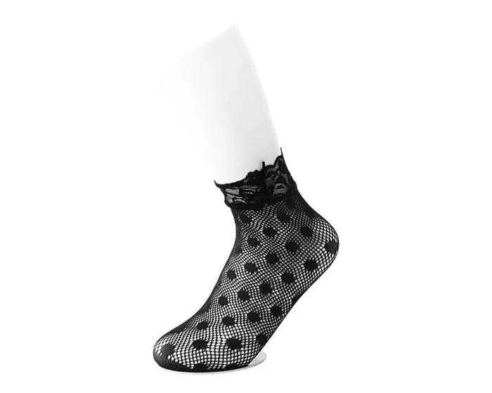TUK Shoes MultiPack Adult Black Assorted Fishnet 5Pk Sock