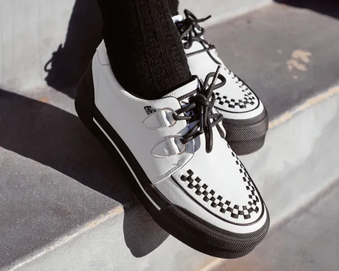 TUK Shoes Platforms Women White TUKskin Platform Creeper Sneaker