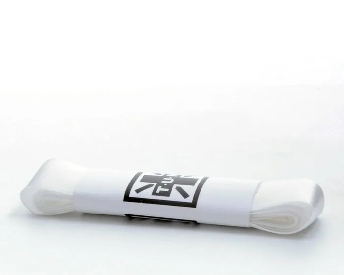 TUK Shoes Shoe Laces Adult 120 CM White Satin Shoe Laces