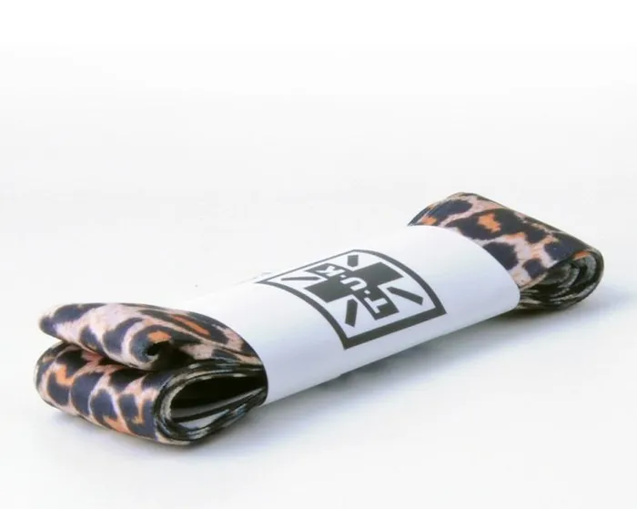 TUK Shoes Shoe Laces Adult 75 CM Leopard and Zebra Print Flat Shoe Laces