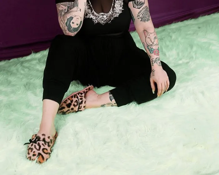TUK Shoes Slippers Women Pink Leopard Bow Slipper TUK Shoes Slippers Women Pink Leopard Bow Slipper
