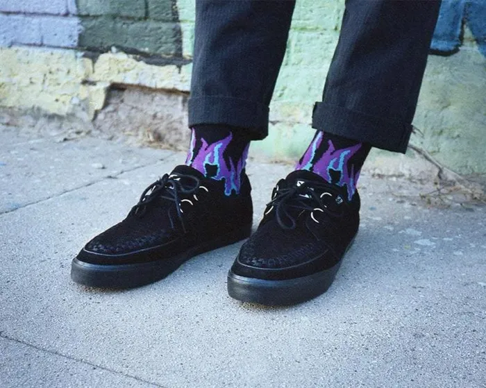 TUK Shoes Sneakers Men Black Suede DRing Sneaker TUK Shoes Sneakers Men Black Suede DRing Sneaker
