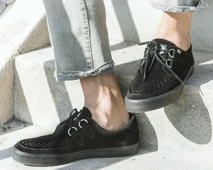TUK Shoes Sneakers Men Black Suede DRing Sneaker TUK Shoes Sneakers Men Black Suede DRing Sneaker