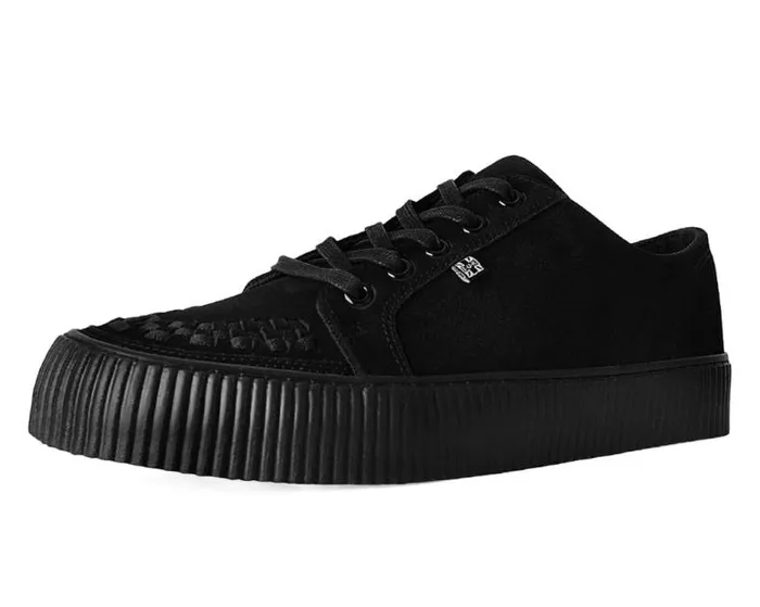 TUK Shoes Sneakers Men Black Suede LaceUp Creeper Sneaker