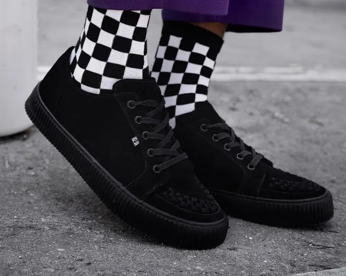 TUK Shoes Sneakers Men Black Suede LaceUp Creeper Sneaker TUK Shoes Sneakers Men Black Suede LaceUp Creeper Sneaker