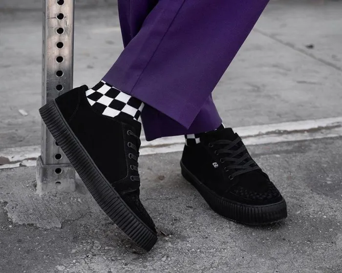 TUK Shoes Sneakers Men Black Suede LaceUp Creeper Sneaker TUK Shoes Sneakers Men Black Suede LaceUp Creeper Sneaker