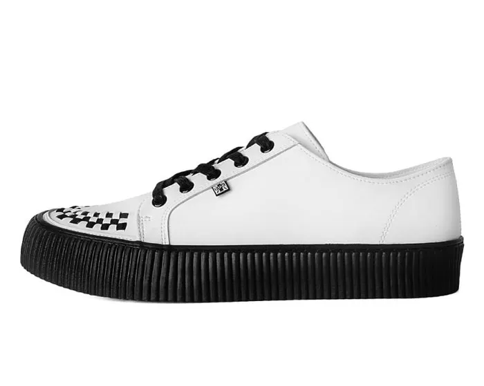 TUK Shoes Sneakers Men White Leather LaceUp Creeper Sneaker TUK Shoes Sneakers Men White Leather LaceUp Creeper Sneaker