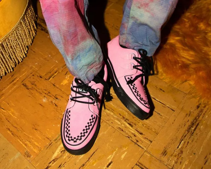 TUK Shoes Sneakers Women Pink Suede Sneaker TUK Shoes Sneakers Women Pink Suede Sneaker