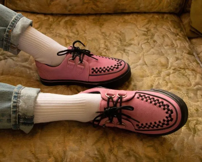 TUK Shoes Sneakers Women Pink Suede Sneaker TUK Shoes Sneakers Women Pink Suede Sneaker