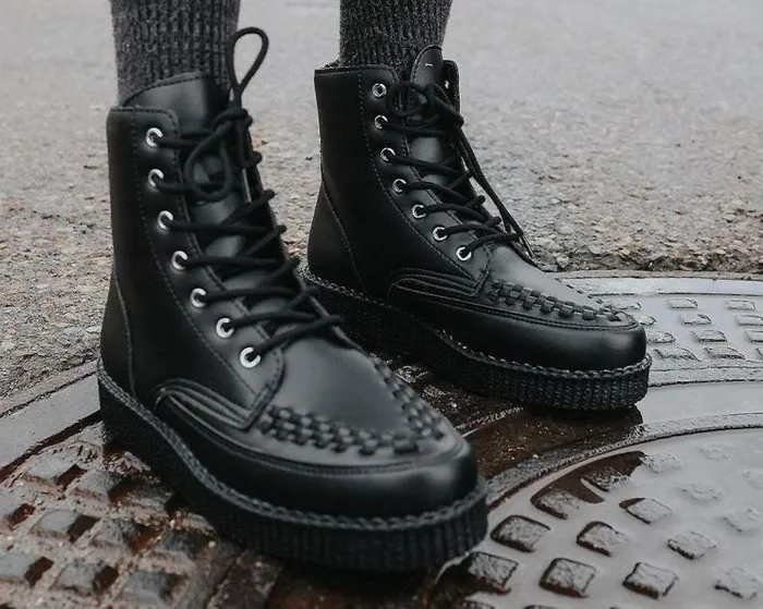 TUK Shoes Vegan Men Black Vegan TUKskin 7Eye Viva Low Boot TUK Shoes Vegan Men Black Vegan TUKskin 7Eye Viva Low Boot