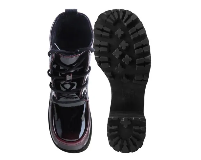 TUK Shoes Vegan Women Burgundy Gradient Nosebleed TUK Shoes Vegan Women Burgundy Gradient Nosebleed