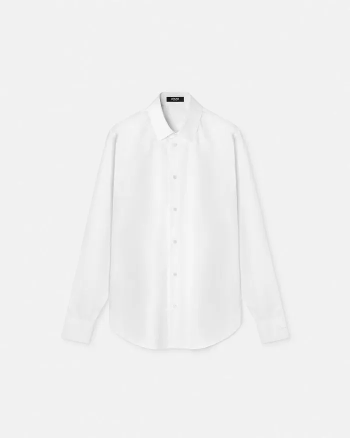 Tailored Shirt White Men Versace Shirts