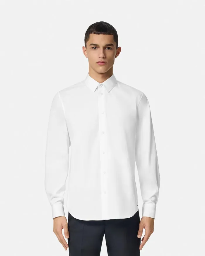 Tailored Shirt White Men Versace Shirts