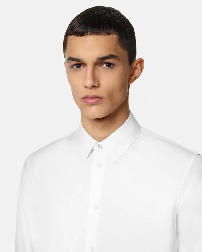 Tailored Shirt White Men Versace Shirts
