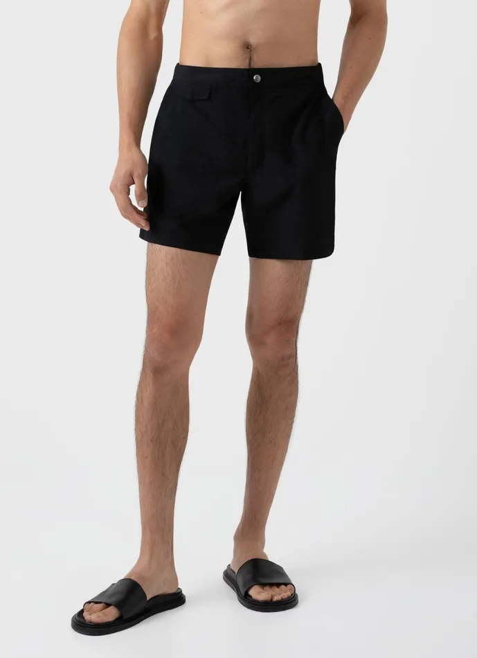 Tailored Swim Shorts Black Men SUNSPEL Swimwear