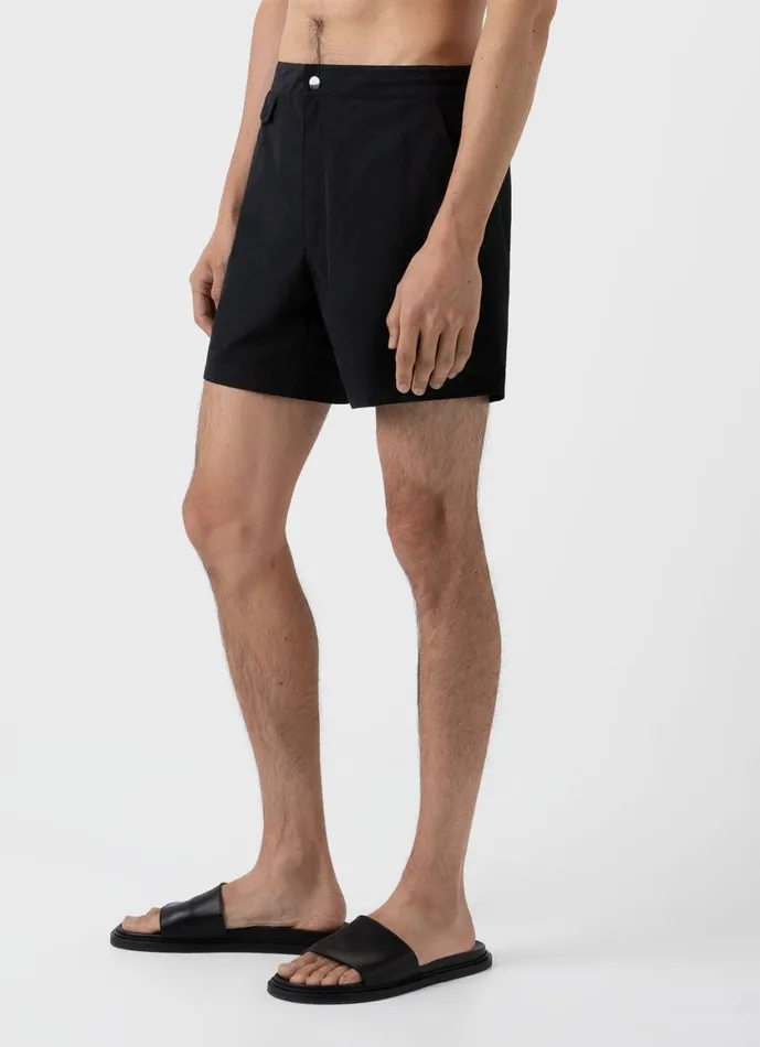 Tailored Swim Shorts Black Men SUNSPEL Swimwear