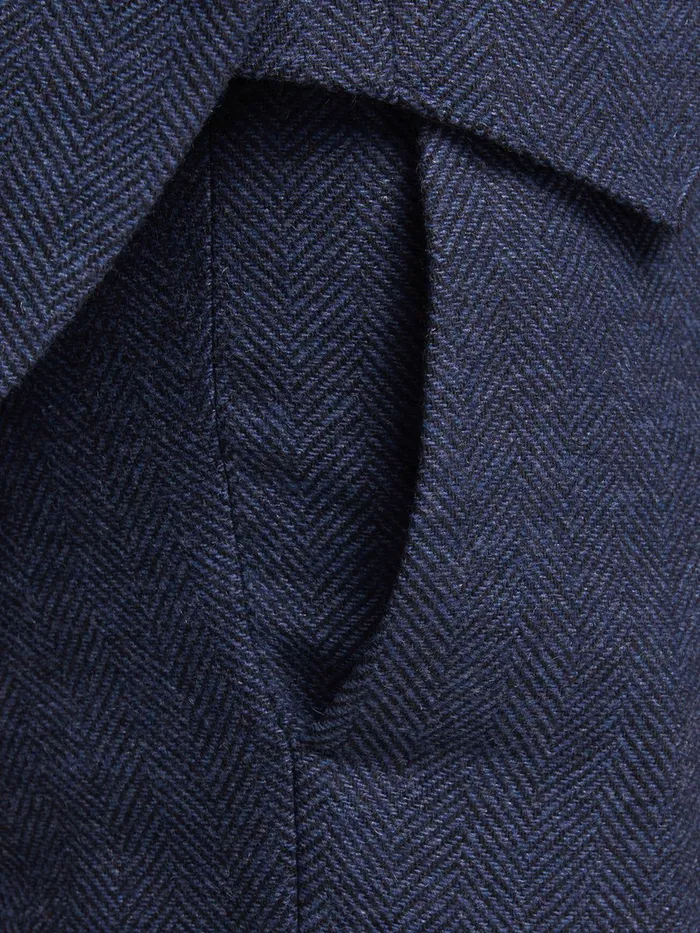 Tailoring JACK and JONES Mens SUPER SLIM FIT SUIT TROUSERS Blue Dark Navy
