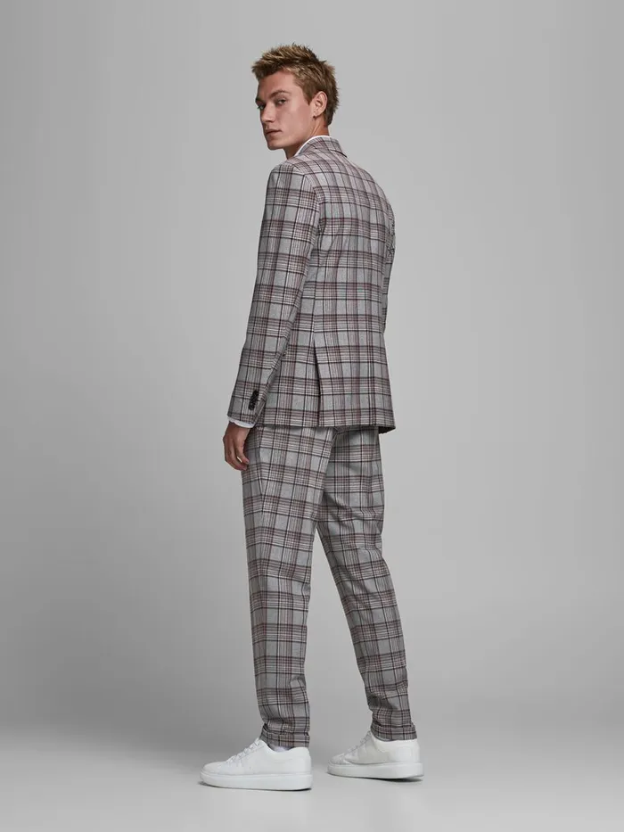Tailoring JACK and JONES Mens TAILORED BLAZER Grey Grey Melange