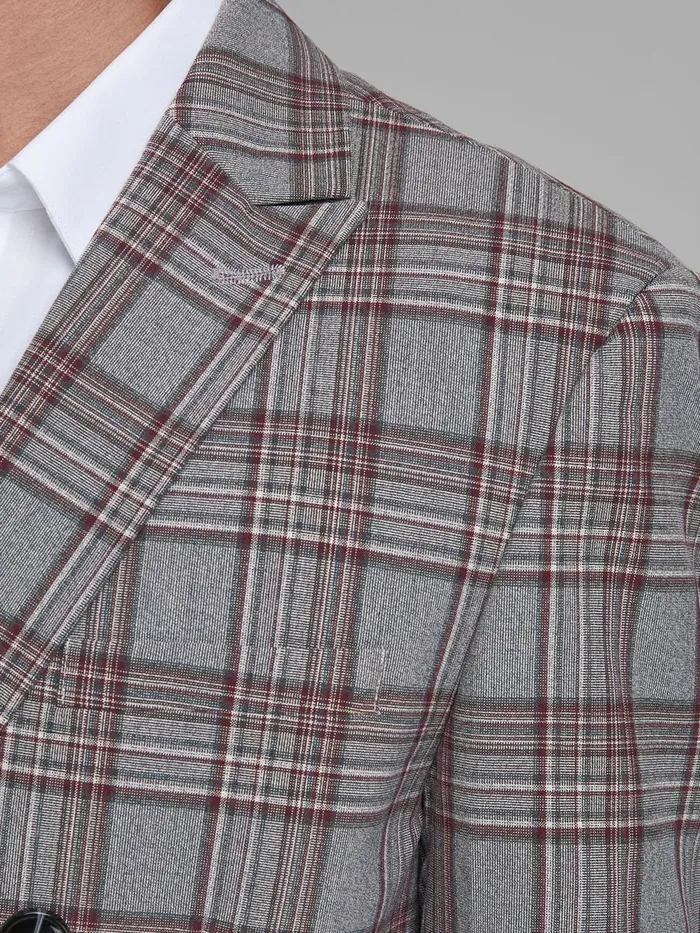 Tailoring JACK and JONES Mens TAILORED BLAZER Grey Grey Melange