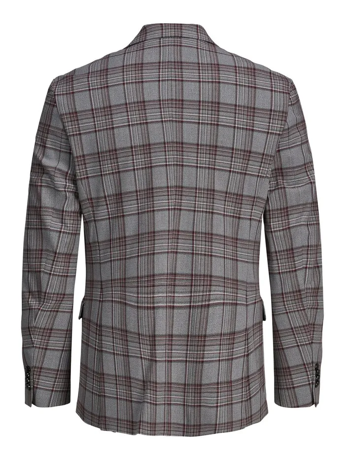 Tailoring JACK and JONES Mens TAILORED BLAZER Grey Grey Melange