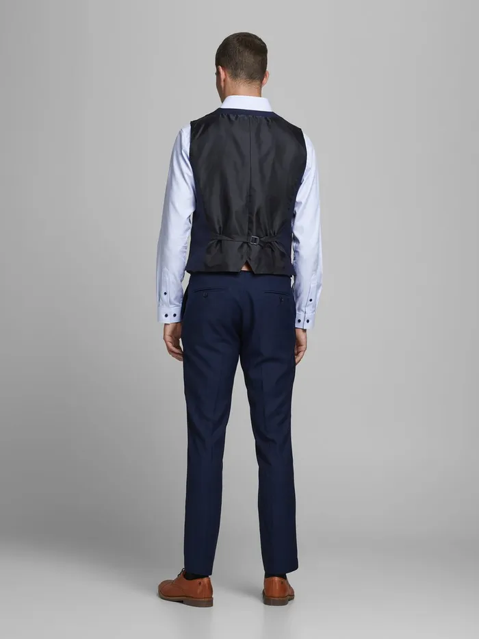 Tailoring JACK and JONES Mens TAILORED WAISTCOAT Blue Dark Navy