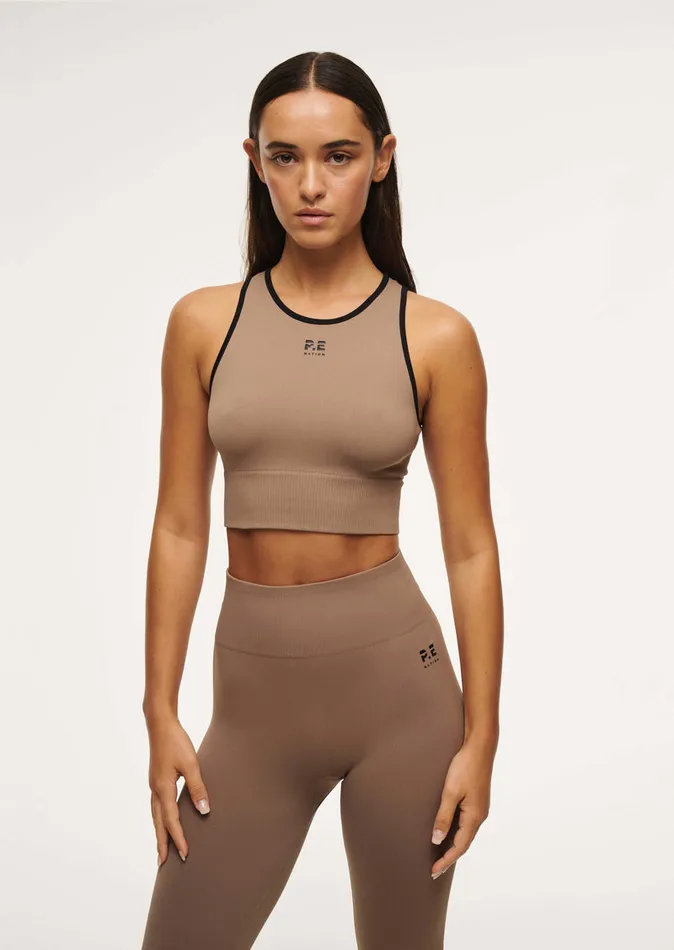 Tanks RESTORE SEAMLESS TANK IN FOSSIL 8211 PE Nation Women